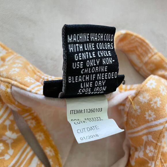 Torrid Yellow & White Border Cutaway Tank Floral Stripe Size 00 (M/L10) - Picture 8 of 10